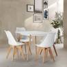 Conjunto de mesa y sillas comedor blancas Klara Topmueble 3