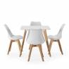 Conjunto de mesa y sillas comedor blancas Klara Topmueble 5