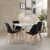Conjunto de mesa y sillas comedor negras Klara Topmueble 4