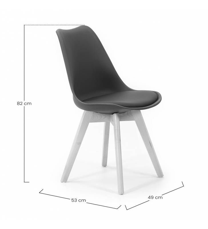 Silla Comedor Negra Klara Topmueble