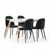 Pack mesa y sillas comedor negras Maseru Topmueble 2