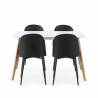 Pack mesa y sillas comedor negras Maseru Topmueble 3