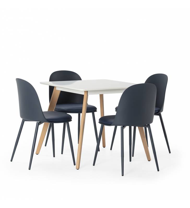 Pack mesa y sillas comedor azul Maseru Topmueble 5