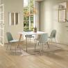 Pack mesa y sillas comedor verde Maseru Topmueble 1