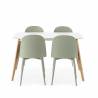 Pack mesa y sillas comedor verde Maseru Topmueble 3