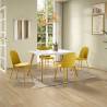 Pack mesa y sillas comedor mostaza Maseru Topmueble 1
