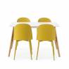 Pack mesa y sillas comedor mostaza Maseru Topmueble 3