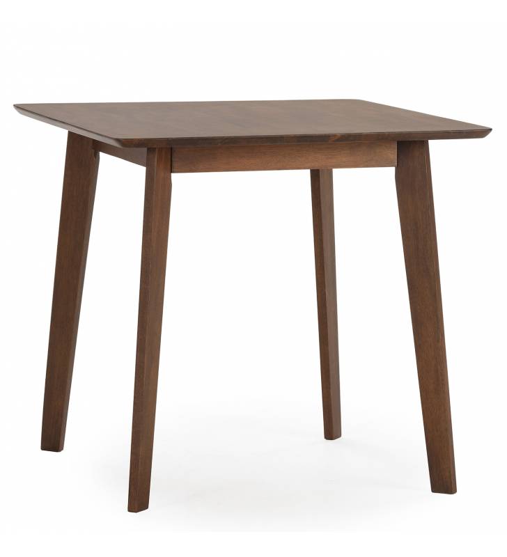 Mesa de Comedor de Madera Nogal Polca 80x80 Topmueble 2