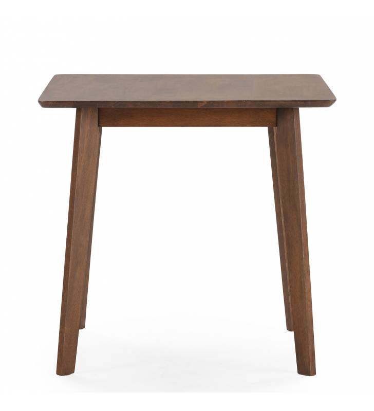 Mesa de Comedor de Madera Nogal Polca 80x80 Topmueble 3