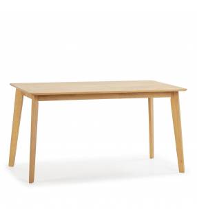 Mesa de Comedor de Madera Roble Polca 140x80 Topmueble 2