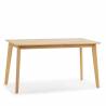 Mesa de Comedor de Madera Roble Polca 140x80 Topmueble 2