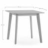 Mesa de Comedor de Madera Roble Polca 80x80 Topmueble 5