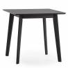 Mesa de Comedor de Madera Negro Wash Polca 80x80 Topmueble 2