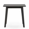 Mesa de Comedor de Madera Negro Wash Polca 80x80 Topmueble 3