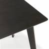 Mesa de Comedor de Madera Negro Wash Polca 80x80 Topmueble 4