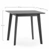 Mesa de Comedor de Madera Negro Wash Polca 80x80 Topmueble 5