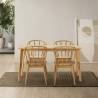 Conjunto Mesa y Sillas Comedor Roble Hilda Topmueble