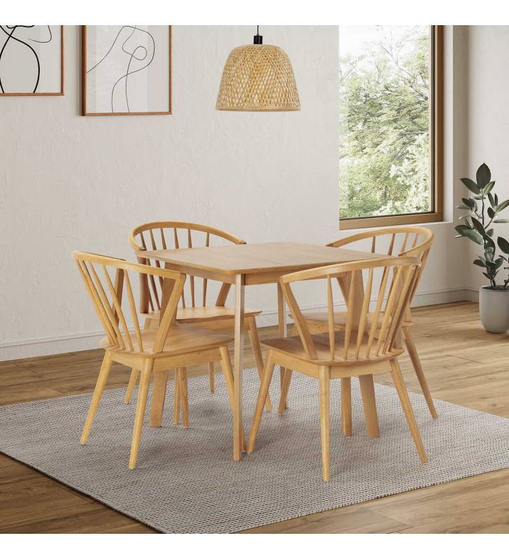Conjunto Mesa y Sillas Comedor Roble Mura Topmueble 3