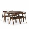 Conjunto Mesa y Sillas Comedor Nogal Venus Topmueble 2