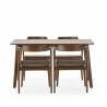 Conjunto Mesa y Sillas Comedor Nogal Venus Topmueble 3