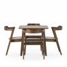 Conjunto Mesa y Sillas Comedor Nogal Venus Topmueble 5