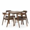 Conjunto Mesa y Sillas Comedor Nogal Venus Topmueble 6