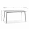 Mesa Comedor Roble 140x80 Polca Topmueble 4