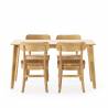 Conjunto Mesa y Sillas Comedor Roble Noel Topmueble 1