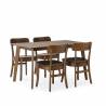 Conjunto Mesa y Sillas Comedor Nogal Noel Topmueble 2