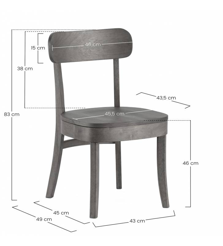 Silla Comedor Nogal Noel Topmueble 6