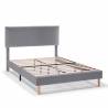 Cama Tapizada Gris Oscuro Lorence Topmueble 2