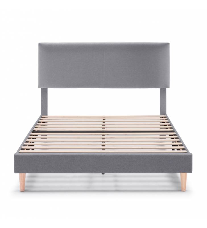 Cama Tapizada Gris Oscuro Lorence Topmueble 3