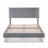 Cama Tapizada Gris Oscuro Lorence Topmueble 3