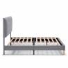 Cama Tapizada Gris Oscuro Lorence Topmueble 4