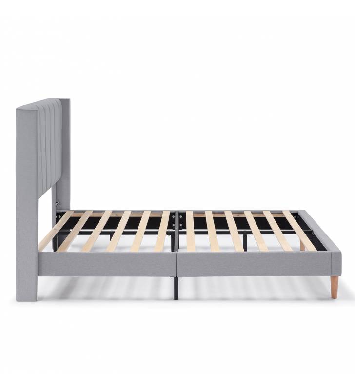 Cama Tapizada Gris Claro Noruega Topmueble 3