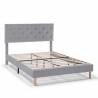 Cama Tapizada Gris Claro Rouse Topmueble 1