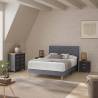 Cama Tapizada Gris Oscuro Rouse Topmueble 1