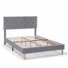 Cama Tapizada Gris Oscuro Rouse Topmueble 2