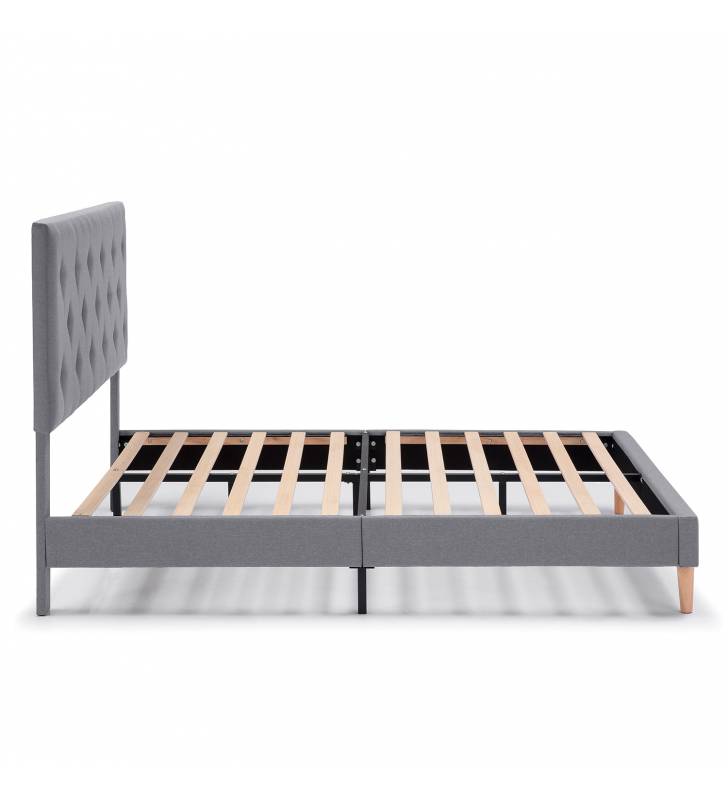 Cama Tapizada Gris Oscuro Rouse Topmueble 4