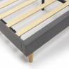 Cama Tapizada Gris Oscuro Rouse Topmueble 5