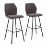 Taburete Merlin pack de 2 Gris Oscuro Topmueble