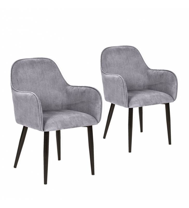 Pack de 2 Sillones Alan de pana Topmueble 1