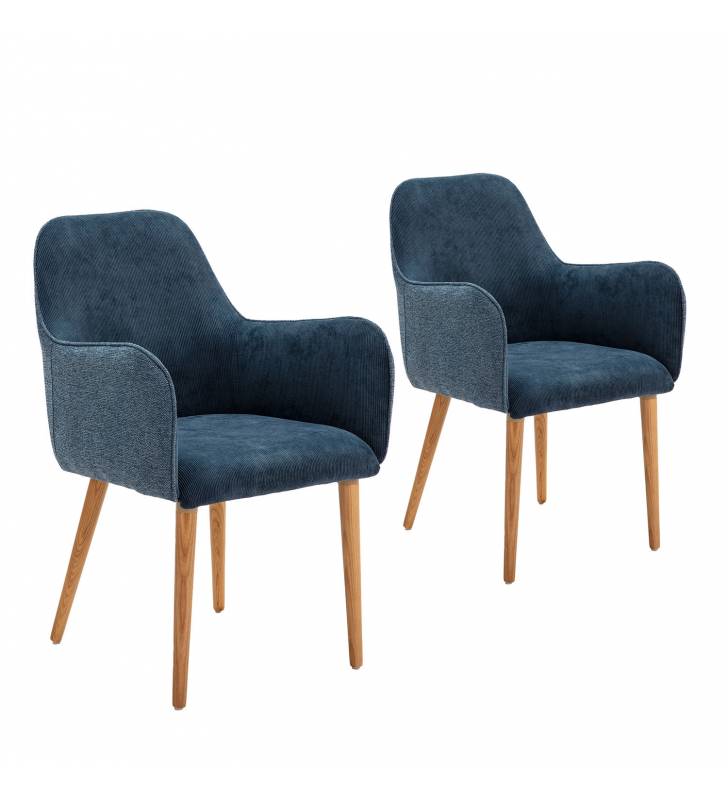 Pack de 2 Sillones Lliria de pana Topmueble