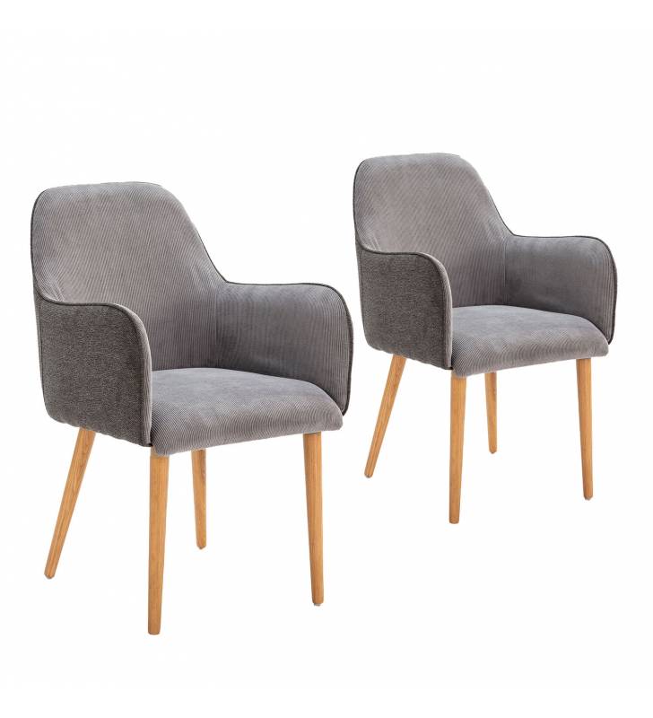 Pack de 2 Sillones Lliria de pana Topmueble 5