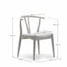 Pack de 2 sillas Rustic Roble Topmueble dimensiones