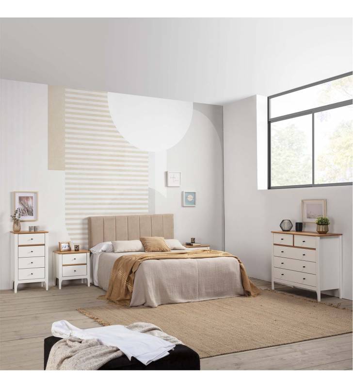 Pack muebles dormitorio Loren blanco Topmueble