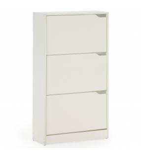 Mueble zapatero 3 puertas Mango color blanco 3