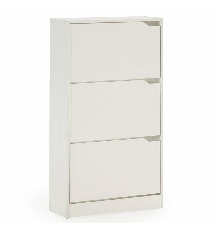 Mueble zapatero 3 puertas Mango color blanco 3