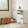 Mueble zapatero 3 puertas Mango color blanco