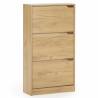 Mueble zapatero 3 puertas Mango color naturale 3